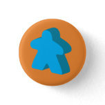 Meeple Button (Orange &amp; Blue)