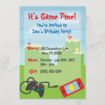Video Game Themed Birthday Invitation