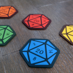 D20 shaped coasters
